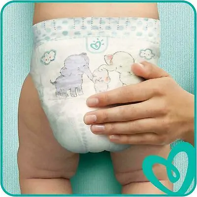 Pampers New Baby Size 2 Nappies Jumbo - 76 Pack - Quick Dry Core & Soft Comfort • £19.99