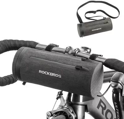 ROCKBROS Bike Handlebar Front Frame Storage Bag Waterproof Large Cycling Bags 2L • $17.85