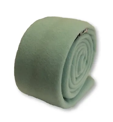 £15.99 • Buy Frederick Thomas Designer Wool Mens Tie - Pale Sage Mint Green Slim