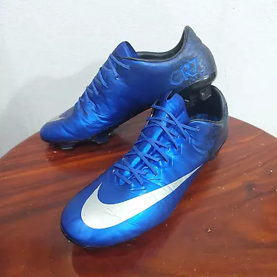 Nike Mercurial Vapor X CR7 FG Blue Football Soccer Cleats Us10 Uk9 28CM • $165