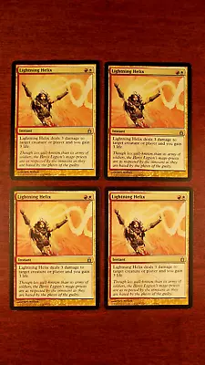 4x 4 X Lightning Helix X4 - MP Moderate Play Ravnica: City Of Guilds English MTG • $4.19