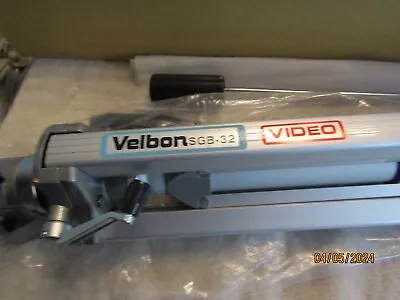 Vintage Velbon PROFESSIONAL Grade Video Camera Tripod Model SGB-32  Made Japan • $99.99