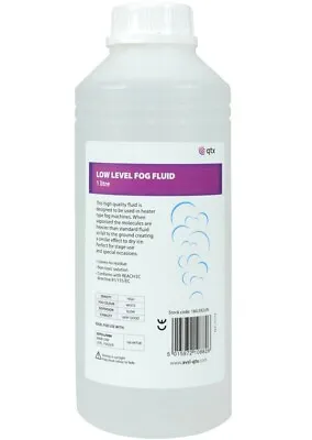 £9.79 • Buy Fog Machine Fluid Low Level Liquid Dense White Smoke Dry Ice Effect 1 Litre 1L
