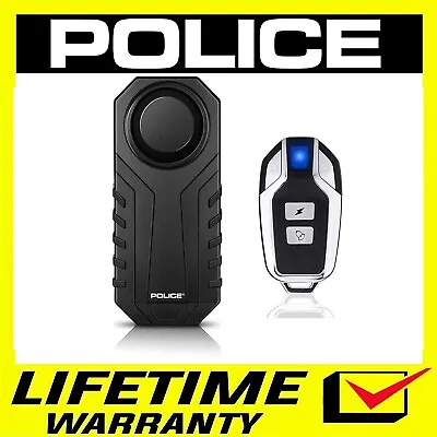 POLICE Bike Alarm With Remote Motorcycle Scooter Anti Theft Security System • $17.50