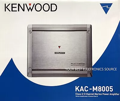 NEW KENWOOD KAC-M8005 Class-D 5-Channel Compact Digital Car/ATV/Marine Amplifier • $319