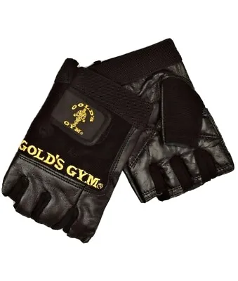 £6.30 • Buy Golds GYM Max Lift Leather Weight Lifting Gloves Body Building Uneed Gym Gloves