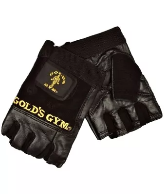 £6.30 • Buy Golds GYM Max Lift Leather Weight Lifting Gloves Body Building Uneed Gym Gloves