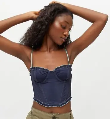 $15 • Buy Urban Outfitters Out From Under Navy Jupiter Corset Size Medium NWT