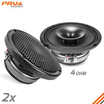 2x PRV 6.5  2-Way Coaxial Full Range Speakers 760W 4 Ohm 6CX380-4 SLIM Pro Audio • $129.82