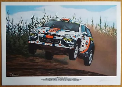 Limited Edition Colin Mcrae 2001 Ford Focus RS WRC Motorsport Artwork Print A3 • £10