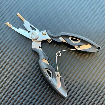 Mini Fishing Pliers Braid Scissors Line Cutter TACKLE Trace Split Ring Tool  • $8.95