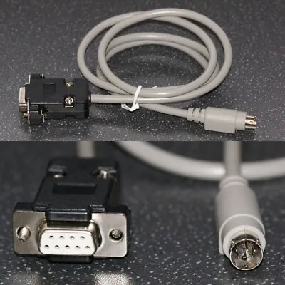 Apple Mac To PC Serial Null Modem Lead / Cable 8-pin (Mac) To DB9 Or DB25 (PC) • £16