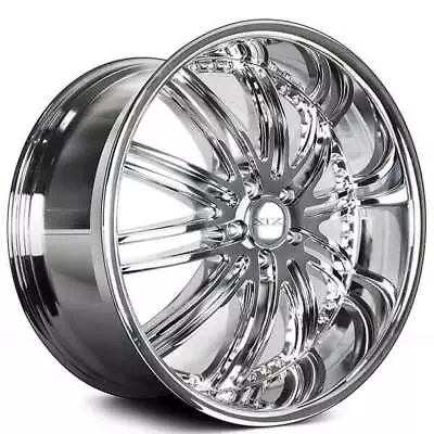 (4) 22  Staggered XIX Wheels X23 Chrome Rims (B6) • $2070