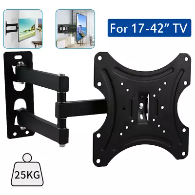 Full Motion Swivel Lcd Led Tv Wall Mount Bracket 17 27 32 36 40 42 Articulating • $16.39