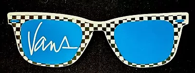 VANS SUNGLASSES STICKER✨👓✨🕶✨👓✨4” X 1 1/4”✨✨Glossy✨BLUE🩵AWESOME✨ • $2.99