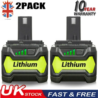 £45.93 • Buy 2X For RYOBI P108 One 6.0Ah 18V Plus High Capacity Battery 18 Volt Lithium-ion