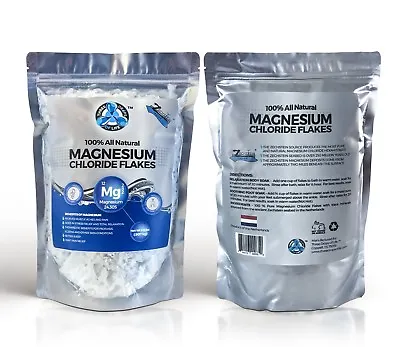 Magnesium Chloride Flakes - All Natural From The Zechstein Seabed - 2 Lbs • $18.95
