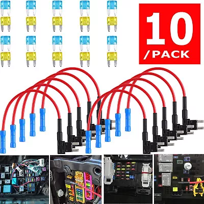 30Pcs Fuse TAP ADAPTER KIT 12V 15 Amp 20Amp Car Add-a-circuit Mini ATM APM Blade • $8.89