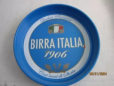 Birra Italia 1906 Beer Metal Serving Tray Italy 14  Bar Or Mancave Decor • $15