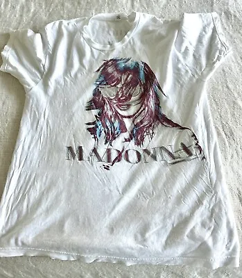 Madonna MDNA Tour 2012 White Shirt Shiny Sunglasses Large • $30