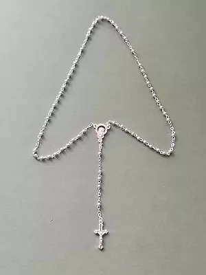 Small Metal Crucifix Rosary #122 • £0.99