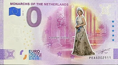 £16.62 • Buy Ticket 0 Euro Monarchs Koningin Maxima Colour 2020 Number Various