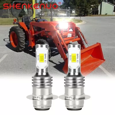 2 Super LED Light Bulbs For Kubota L-Series L2600 L2800 L2900 Tractor Headlamps • $17.99