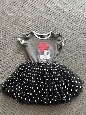 Girls Rock Your Kid Disney Minnie Mouse Dress Size 5 Tutu Tulle  • $20