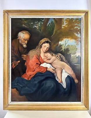 Antique Oil Painting 20Year Signed By Anthony Van Dyck • $372.28