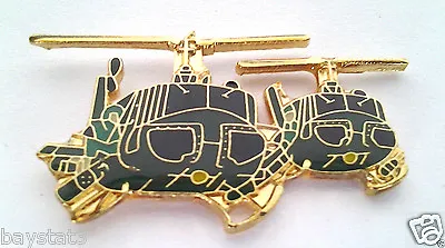 2 HUEY HELICOPTERS (ONE 1-1/2  PIN) VIETNAM Military Hat Pin 16015 HO   • $6.29