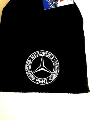 $14.99 • Buy Mercedes Benz Logo Black Beanie Hat, Unisex NEW Without Tags