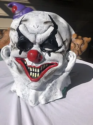 $10 • Buy Scary Halloween Clown Mask Costume Party CRAZY CLOWN Latex Mask