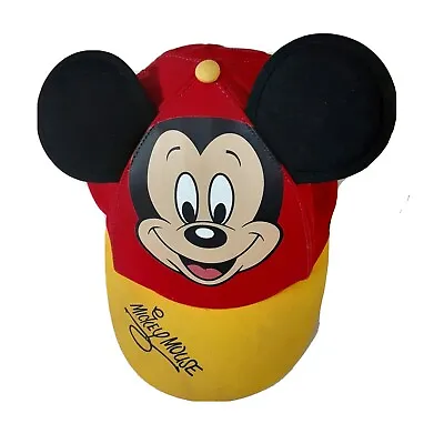 Walt Disney World Child's Baseball Cap YOUTH Mickey Mouse Ears Hat Blue/Yellow • $15