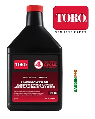 Genuine - Toro Premium Lawnmower OIL SAE30 38916 590ML 021038389165 . • £25.97