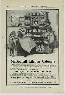 1906 G.P. McDougall & Son Ad: McDougall Kitchen Cabinets $15-$90 Indianapolis • $17.76