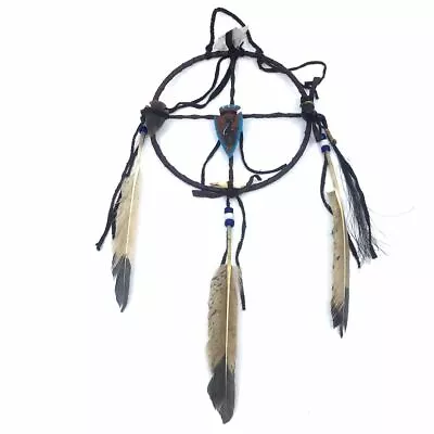 Navajo Medicine Wheel With Deer Silhouette Painted Arrowhead 6  Hoop • $32