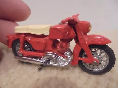 Vintage Matchbox Lesney ? Motorcycle  England   Coral Color Rhinestone Light • $6.50
