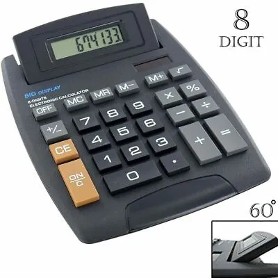 £3.95 • Buy 🔥Jumbo Calculator 8 Digits Large Buttons School Office Desk Tilt Pop Up Screen 