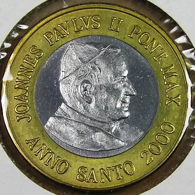 Vatican 1 Euro Bi-Metallic Coin 2000 Choice UNC Pope John Paul II 28 Mm • $18.17