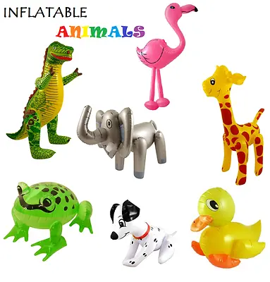 £4.53 • Buy High Quality INFLATABLE ANIMAL Party Décor Zoo Reusable Animal Toy Blow Up 
