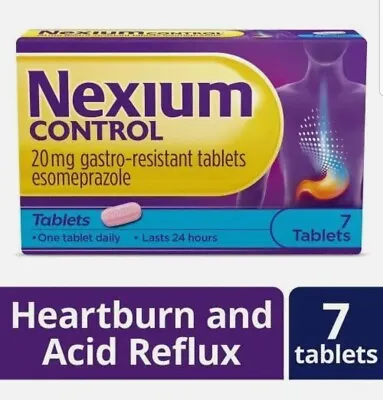 £4.95 • Buy Nexium Control 7 Tablets 20mg  - Treats Heartburn And Acid Reflux - Dated 2024