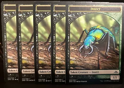 5x Lot Of Insect Token Creature - 2018 #005/008 - Magic The Gathering (MTG) • $1.99