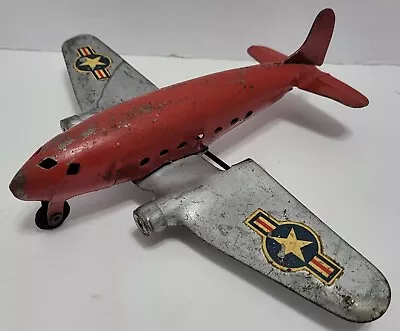 Vintage Marx Pressed Steel Airplane • $40