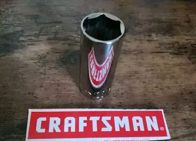 NEW CRAFTSMAN 3/8 Dr DEEP SOCKET  DEEP 6 PT POINT SAE OR METRIC • $4.12