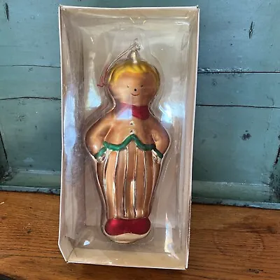 Vintage- Deparment 56-Mercury Glass Christmas Ornament - Gingerbread Man 9  NIB • $21