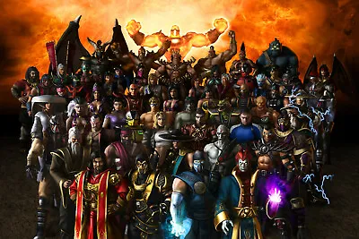 Mortal Kombat Complete Poster 22  X 32  • $26.40