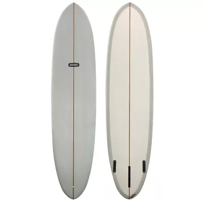 7'6  Dono  Egg  New Midlength Surfboard - Grey/White • $794.99