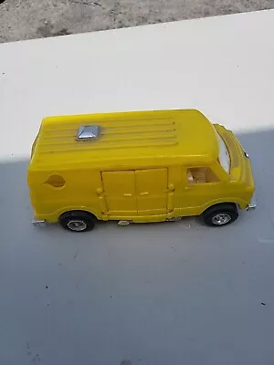 Vintage 70s Processed Plastics Yellow Super Van Plastic Toy Van • $27.99