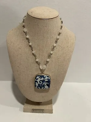 Handmade China Pottery Necklace • $14.99
