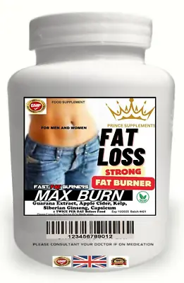 Strongest Legal Weight Loss Pills Fat Burners Slimming Diet Buy 2 Get 1 Free • £6.99